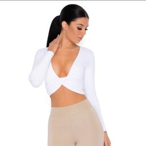 Why Knot Double Layered Crop Top